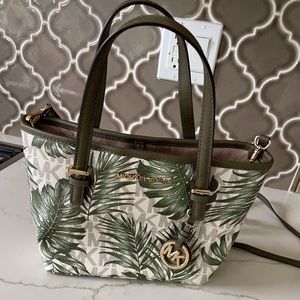 Michael Kors palm leaf handbag